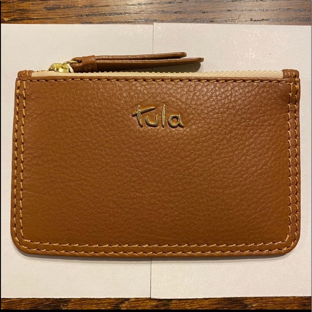 Tula England Leather Small Zip-Top Coin Purse